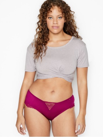 Трусики чики Victoria's Secret Very Sexy Lace Cheeky Panty Fuchsia