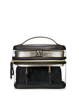 4-in-1 VICTORIA'S SECRET Train case in Black Lily Lace