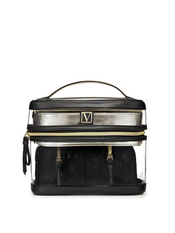 4-in-1 VICTORIA'S SECRET Train case in Black Lily Lace