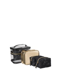 4-in-1 VICTORIA'S SECRET Train case in Black Lily Lace