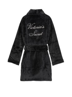 Black Logo Short Cozy Robe - халат Вікторія Сікрет