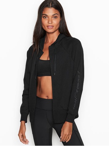 Спортивний костюм Victoria's Secret SPORT Essential zip up Hoodie Black Fleece