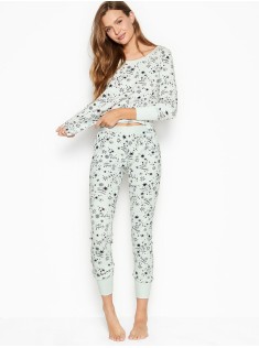 Піжама Victoria's Secret Thermal Long PJ Set Blue Starry Sky