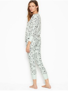 Піжама Victoria's Secret Thermal Long PJ Set Blue Starry Sky