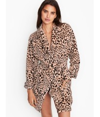 Халат Victoria’s Secret Logo Short Cozy Robe Leopard