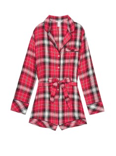 Фланелевий ромпер Victoria's Secret RED Plaid PJ SET
