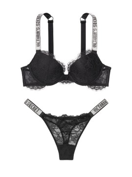 Комплект белья Very Sexy Shine Strap Black Lace