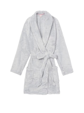 Плюшевий Халат Victoria's Secret Short Cozy Robe Blue