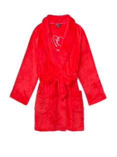 Халат Victoria's Secret Logo Short Cozy Robe Bright Cherry