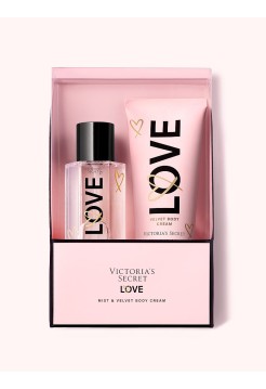 Подарочный набор Victoria's Secret LOVE Mist & Lotion Gift Set