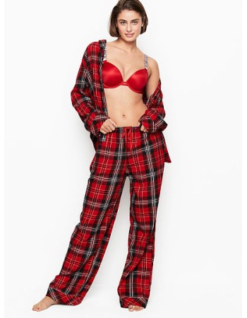 Піжама Victoria's Secret Shimmer Flannel Long PJ Set