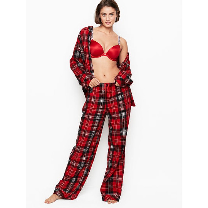 Піжама Victoria's Secret Shimmer Flannel Long PJ Set