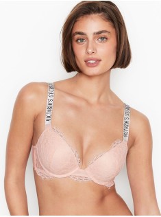 Комплект белья Victoria's Secret Very Sexy Shine Strap Rose Lace