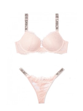 Комплект білизни Victoria's Secret Very Sexy Shine Strap Rose Lace