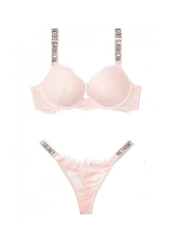 Комплект білизни Victoria's Secret Very Sexy Shine Strap Rose Lace