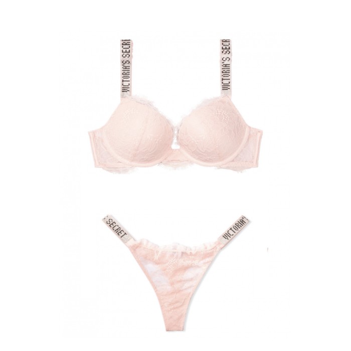 Комплект білизни Victoria's Secret Very Sexy Shine Strap Rose Lace