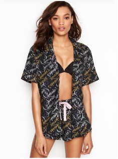 Піжама Victoria's Secret Cotton Short PJ Set logo VS