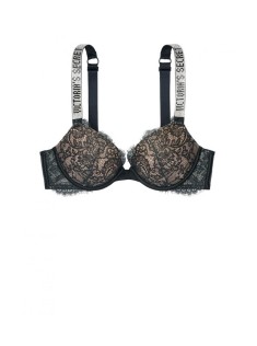 Комплект білизни Victoria's Secret Very Sexy Black Lace push-up Bra
