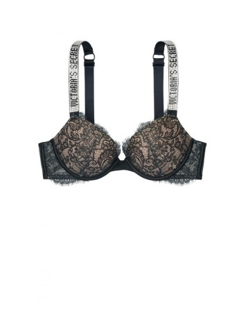 Комплект білизни Victoria's Secret Very Sexy Black Lace push-up Bra