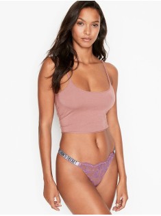 Трусики Victoria's Secret Very Sexy Shine Strap in Lace Thong panty