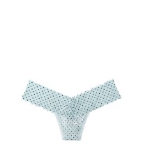 Трусики Victoria's Secretу The Lacie Lace-up Thong Panty Mint Casual Dot