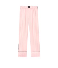 Сатинова піжама Victoria&#39;s Secret The Satin PJ Set Cami &amp; Satin Long Pant Pink Stripe