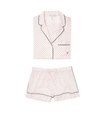 Пижама Victoria’s Secret Cotton Short PJ Set Pink Mini Dot