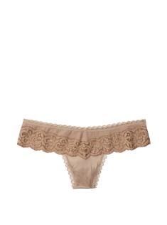Трусики стринги Body By Victoria's Secret Beige Thong Panty