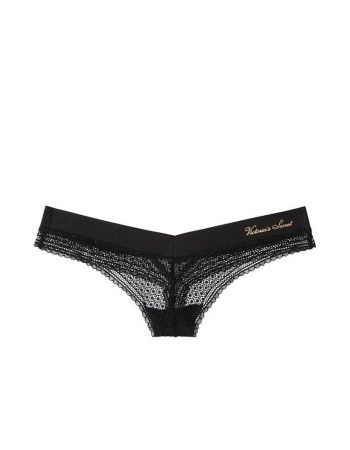 Трусики Incredible By Victoria's Secret Thong panty Allover Lace Black