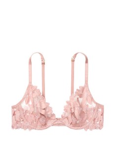 Комплект білизни VS Floral Embroidered Luxe Lingerie Thong Panty S&amp;Bra