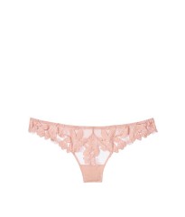 Комплект белья VS Floral Embroidered Luxe Lingerie Thong Panty S & Bra