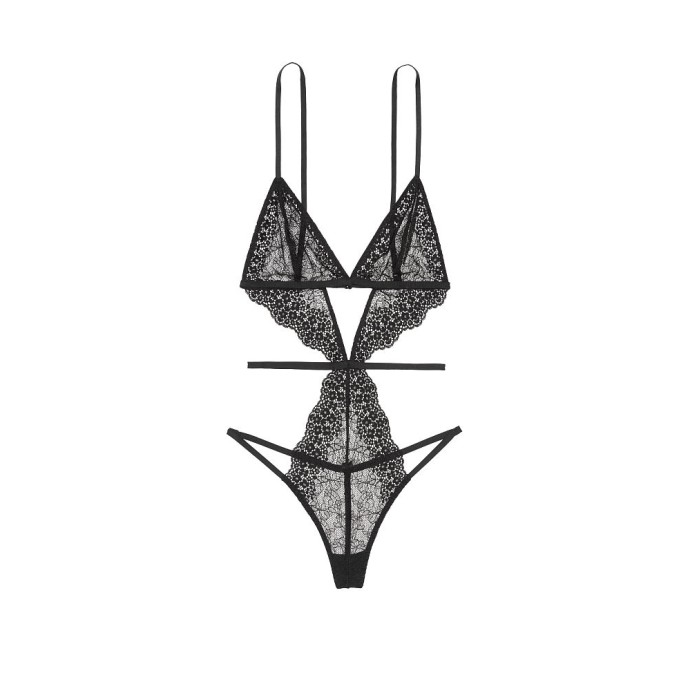 Боді Victoria's Secret Very Sexy Strappy Black Lace