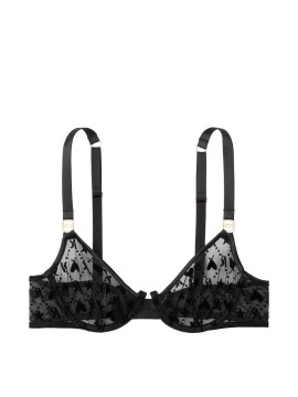Бюстгальтер Victoria Secret Unlined demi Bra VS Logo Black