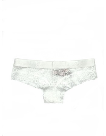 Трусики чіки Victoria's Secret PINK White Lace Cheeky Panty