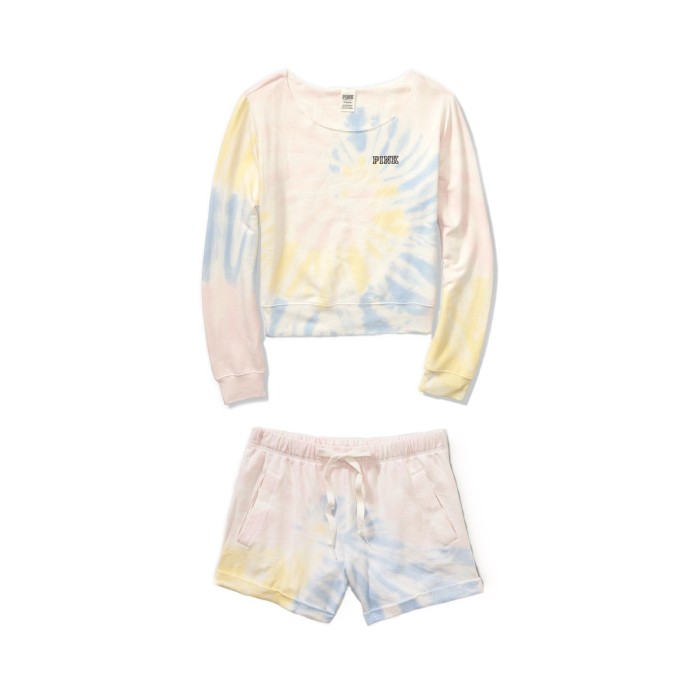 Спортивний костюм Victoria's Secret SPORTShort Fleece set Rainbow