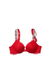 Комплект белья красное кружево Victoria’s Secret Very Sexy Embellished Strap