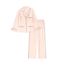 Пижама розовая в полоску Виктория Сикрет Rhinestone