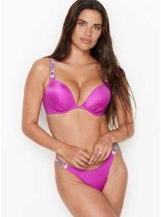 Бикини Виктория Сикрет c двойным пушап Shine Strap SWIM Fuchsia
