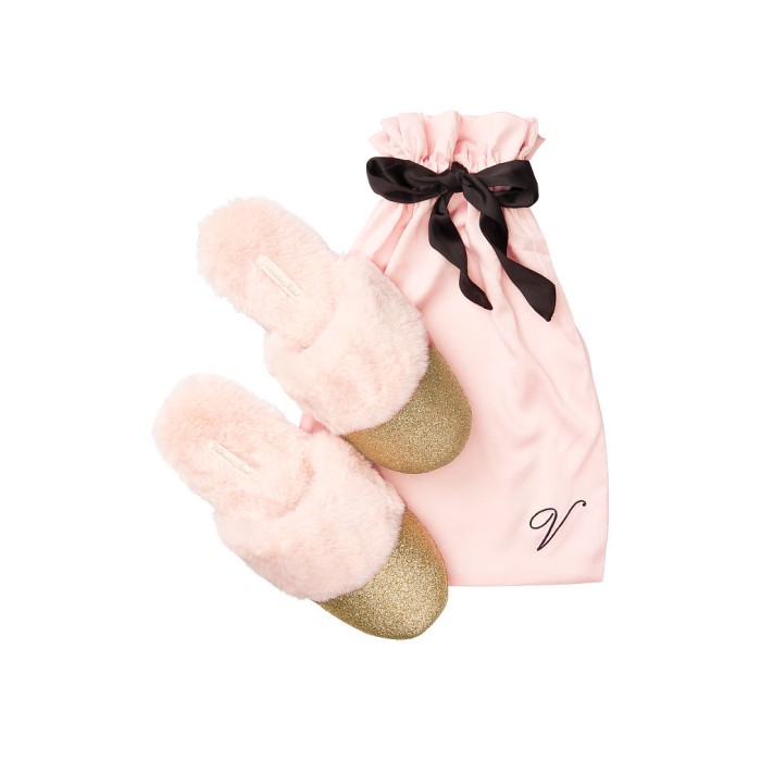 Домашні капці з хутром Victoria's Secret Slippers