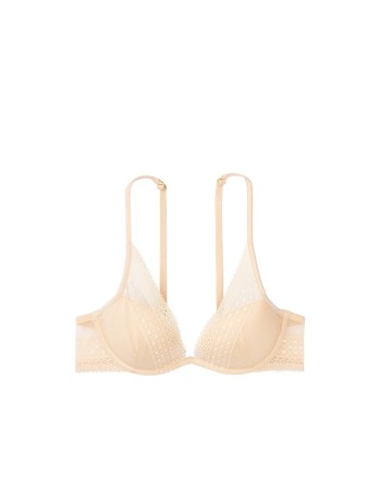 Бюстгальтер без пуш-ап Incredible plunge bra Victoria's Secret beige