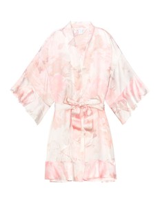 Сатиновий халат Flounce Satin Robe