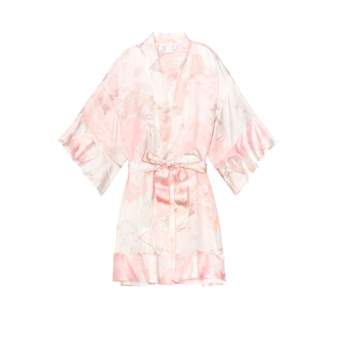 Сатиновий халат Flounce Satin Robe