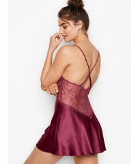 Пеньюар Victoria’s Secret Very Sexy Lace Plunge Slip  Magenta Rose