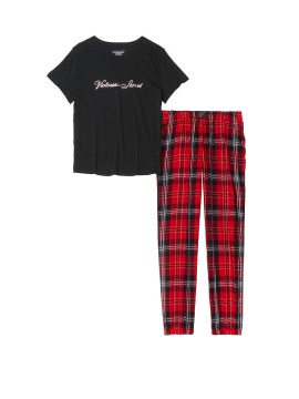 Піжама фланелева Вікторія Сікрет у червону клітку