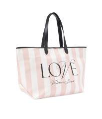 Пляжна сумка VS LOVE Signature Striped Pink Beach Tote