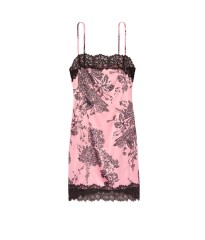 Пеньюар Victoria's Secret Stretch Satin Lace Mini Slip Etched Roses