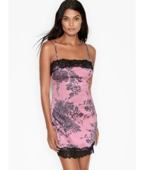 Пеньюар Victoria's Secret Stretch Satin Lace Mini Slip Etched Roses