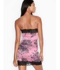 Пеньюар Victoria's Secret Stretch Satin Lace Mini Slip Etched Roses