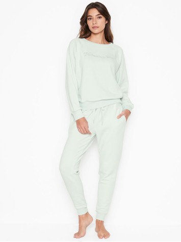 Спортивний костюм Victoria's Secret Stretch Fleece Crewneck Shine logo VS