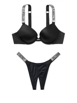 Комплект білизни Victoria's Secret Very Sexy Embellished Strap Push-up Bra set❤️